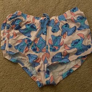 Shorts for sleep, with stitch pictures on it.